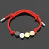 Brand Classic Clover Hand Chain Colorful Epoxy Drawstring Adjustable Designer Bracelet European Fashion Couple Bracelet For Men 9585486