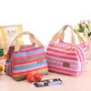 شريط Bento Bag Bag Oxford حقيبة غداء معزولة في الهواء الطلق أكياس النزهة المحمولة طعام الحمل الحراري الحزمة الأطفال Bentos حقيبة يد BH6945 Tyj