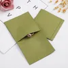 Pagiles à enveloppe fine emballage de bijoux pour boucles d'oreilles Collier de Noël Bijoux Mariage Small Green Microfiber Pouch Gift Sac