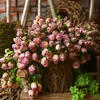 Decorazione per feste 3 pezzi / set Seven Head Coke Edge Rose Fiore artificiale Fake Simple Home Ornaments Pography Po PropsParty