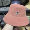 Nytt berömt varumärke känguru broderade kvinnors hink hatt herr hip hop fiske hatt vuxen panama bob hatt sommarpar platt ca whph