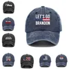 Chapeaux de fête de la mode, Allons-y Brandon Washed Baseball Caps Adult Adult Denim Sunshade Duck Tongue personnalisée multiple WJ0001