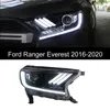 Autoprop Light Headlight Assembly voor Ford Ranger Everest LED-koplampen 2016-2021 Dynamische richtingaanwijzer Signaal Hoge straallamp