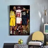 Плакаты менталитета Black Mamba Wall Art Basketball Legend Legend Player Canvas Prints Картины для украшения домашней стены