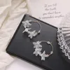 Cuelga la lámpara EN 2022 Flor nupcial hecha a mano Bohemia Boho Mujeres Moda Pendientes colgantes largos Cristal Mujer Pendientes de boda Fiesta Judío