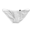 Slip hommes translucide string sous-vêtements taille basse Sexy slips pochette souple soyeux élastique respirant vêtements sous-vêtements intérieurs