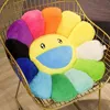 Cute Rainbow Pillow Plushie Face Suower Stuffed Plush Toy Chair Cushion Hold Pillow Home Decor Girls Gift9030431
