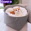 Hoopet Cat Basket Pet Dog łóżko dla ciepłych psów domy S Pets Produkty Puppy Soft Batble Y200330