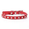 Pet Dog Rhinestone Pets Pets Dogs Cat Leather Leather Twible Catable Cats Collar Colorful Colorful Christmas Decoration Supplies BH7234 Tyj