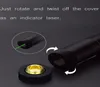 Lampes de poche laser 10Mile militaire vert pointeur laser stylo astronomie 532nm puissant chat jouet mise au point réglable + 18650 batterie + chargeur