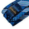 Classic 100 Silk Mens Ties 8cm Blue Plaid Dot Striped Business Necktie Handkerchief Wedding Party Set Gravatas Dibangu