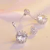 Stud Utimtree Earrings Silver 925 Earring For Women Jewelry CZ Stone Fashion Statement Party Crystal BrincosStud Mill22