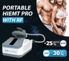 Mini emslim protable Sculpt 2 lida com hiemt+RF Slimming Machine Muscle Muscle Muscle Trainer Body Molding Peach Wick Weight Loss Reduce