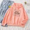 Customed Hoodies Paar Harajuku DIY Text P o Pullover Sweatshirt mit Tasche Baumwolle Streetwear Tops 12 Farben Sudaderas 220722