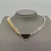 Gouden ketting hart ketting designer sieraden voor vrouwen heren hoogwaardige mode omgekeerde driehoek hanger charme vriendschap liefhebbers zilver aangepaste luxe kettingen