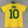 Brasil 1970 Jerseys Bele 1998 Retro #10 Pele Pele Classic Carlos Romario Soccer Jersey XXL Camisa de Futebol