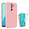 2.0MM 360 Full Body Liquid Silicone Cases All-Inclusive TPU Rugged Shockproof For OPPO A15 A74 A52 A72 A92 A53 A53S A33 A32 A94 A5 A9 A16 A6S A55 A94 A54 Realme 8 Pro