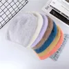Beanie/Schädelkappen Wintermütze für Frauen Angorawolle gestrickte Mützen dicke warme Damen weibliche Beanie-Hüte helle Farbe Mädchen Pros22