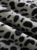 Meninos meninos leopardo padrão flanela bombardeiro jaqueta ela