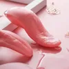Mjuk tunga sexiga leksaker kvinnlig fitta slickande klitstimulering vibrator för kvinnor 10 hastighet oral onani vuxna 18