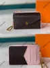Multicolor Recto Verso Short Wallets for Men and Women Leather Black Emboss Card Holder Clips Coin Purse Designer Luxury Clutch Ba6717058