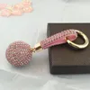 Schlüsselanhänger Nothing2 Strass Strass Lederband Kristallkugel Auto Schlüsselanhänger Charm Anhänger Schlüsselanhänger für Frauen GirlKeychains