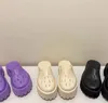 Pantofole firmate marca gg sandali da donna morbidi alla moda design Ladies Hollow Platform realizzati con materiali trasparenti sexy bella spiaggia soleggiata per le donne