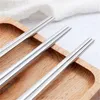 Silver Chopstick 304 Stainless Steel Chopstick Skid Free Design