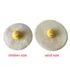 Pintor de feltro de lã artesanal criativo pai criança chapéu bonito lã grande ovo escalfado crianças adulto boina j220722