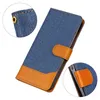 Étuis de téléphone en toile et cuir, portefeuille Folio Filp avec poche pour cartes, pour iPhone 14 13 Pro Max 12 Mini 11 XR X XS 8 7 Plus 6 6S