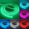 LED -strip lampor Remote Control RGB AC 220V SMD 5050 60 LEDSM Vattentät repljusremsor Färg Byt belysning för Home Ind8934904