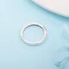 AUTENTICO 925 Anello di cuori in argento in argento sterling con anelli logo per le donne anello di fidanzamento del matrimonio Bague di gioielleria all'ingrosso 199482c01 189482C01