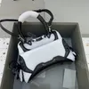 Projektant Sneakerhead średnia torebka czarna torba oryginalna skórzana białe torby na ramię torebki torebki kobiety mężczyźni