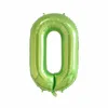 40 "Tamanho grande número verde Balão de alumínio Balão de balão de aniversário Festival Festival Festival Decors MJ0699