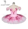 Bt8980a panqueca traje prato bailrina rosa pêssego fada princesa nutracker profissional tutu mulheres