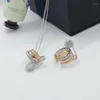 Pendientes traseros con clip en la parte posterior, moda de plata de ley 925, oro rosa, 3 tonos, pasador de seguridad único, manguito de hueso del oído, circonita deslizante C305r