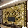papel tapiz moderno para la sala de estar europeo de lujo retro fondos de pantalla de leopardo tv fondo de fondo papel254y