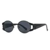 Sonnenbrille 2022 neue Mode Wind runder Rahmen Metall Herren- und Damen-Sonnenbrille Sonnenschutz-Sonnenbrille