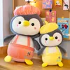 35cm新しいかわいいペンギン人形漫画ストラップリトルペンギンぬいぐるみ人形