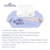 80 vellen baby kind natte tissuedozen draagbare doekjes doos plastic baby kont wissen opslagkashouder houder