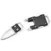 Mini coltello tascabile pieghevole Coltello da campeggio portatile in acciaio inossidabile Coltello portachiavi EDC Coltelli strumento di sopravvivenza di emergenza esterna