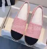 30 colori di lusso casual scarpe da donna espadrillas estate designer donna piatta spiaggia mezze pantofole moda donna mocassini pescatore scarpe di tela con scatola taglia 35-42