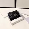 패션 순수 픽업 가방 여성 단순 리브 베드 디자인 팩 뱅크 뱅크 카드 동전 휴대하기 쉬운 검은 편지 디자인 레저 비즈니스 크기 9cmx5cm