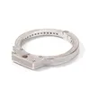 Hip hop aaa cúbica zirconia pavimentada gelo de gelo aberto link bangle masculino homem cor de cor de cor de cor de cor de manobra jóias de rapper37119743