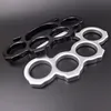 Multicolor Metal Latón Knuckle Duster Cuatro dedos Autodefensa Exterior Autodefensa Dedo Tigre Seguridad Bolsillo portátil EDC Herramienta Anillo