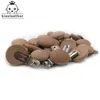 20pcs Wooden Pacifier Clip Nursing Accessories Beech Pacifier Clips Chewable Teething Diy Dummy Clip Chains Baby Teether 220514