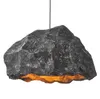 Nuovo lampadario da ristorante di design nordico Lampada personalizzata Imitazione Rock Micro Cemento Lampada a sospensione fatta a mano in stile giapponese