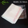 Leotrusting 100pcs 31-50cm genişlik RGE berrak opp yapıştırıcı torbası şeffaf poli yeniden canlandırılabilir ambalaj çantası kendi pstic hediye pouch300s7770917