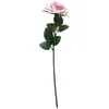 Rose d'angle artificielle en soie, 1 pièce, fleurs d'angle en soie, décoration de maison, en Latex, fleurs d'imitation pour fête de mariage