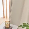 Rideaux Rideaux Style Japonais Vent Silencieux Simple Nordique Salon Chambre Crème Beige Coton Et Lin Complète Occultation PersonnalisationCurtai